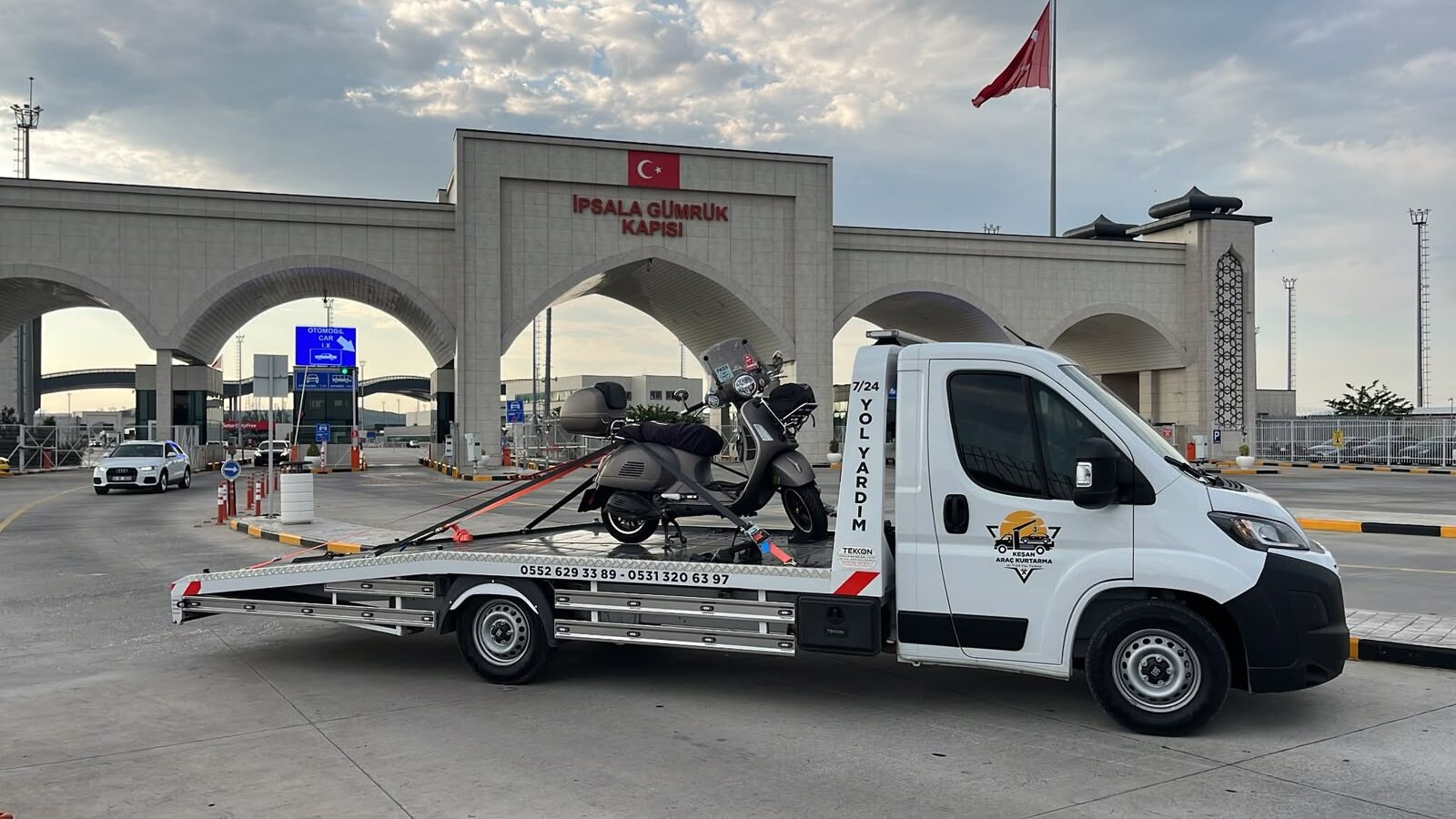 İpsala Sınır Kapısı motosiklet taşıma hizmeti